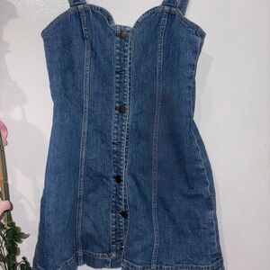 Alice + Olivia Blue Denim Dress